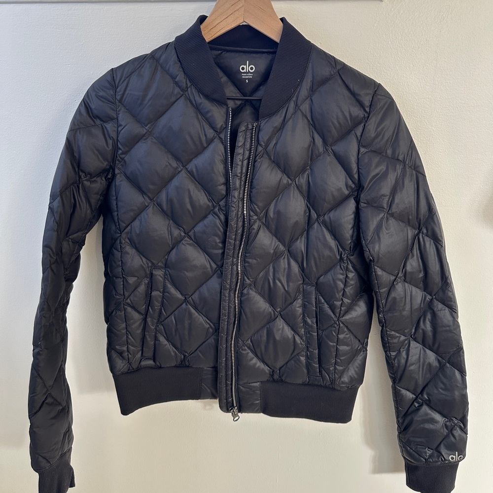 ALO Yoga Black Quilted Jacket